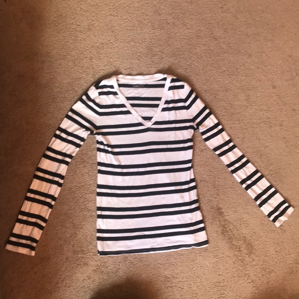White with Black Stripes Shirt